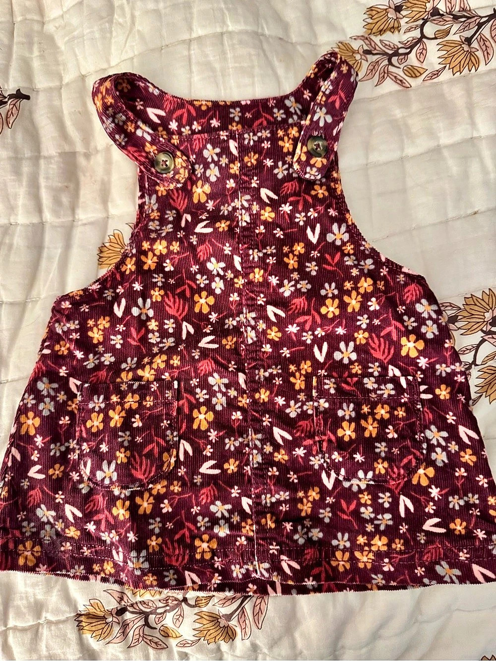 Carter's Floral Baby Dress Purple & Multicolor Size 3M